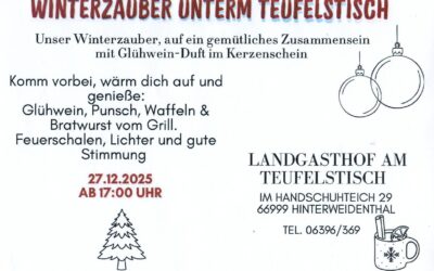 Winterzauber unterm Teufelstisch